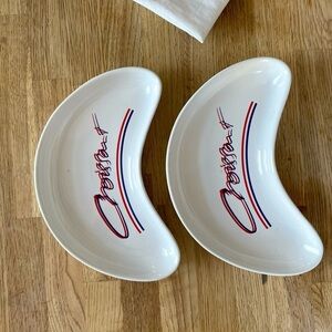 ✨Vintage✨ 4 x Croissant Plates